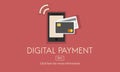 Digital Payment E-commerce Shopping Online Concept Royalty Free Stock Photo