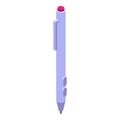 Digital pencil icon isometric vector. Stylus ink