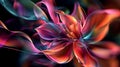 Digital petals unfolding in a rhythmic dance, creating a dynamic