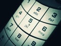Digital phone keypad Royalty Free Stock Photo