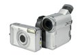 Digital photo camera and camcoder Royalty Free Stock Photo