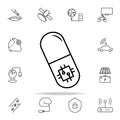 digital pill icon. New Technologies icons universal set for web and mobile