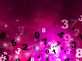 Digital Pink Represents High Tec And Mathematics