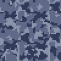 Digital pixel camouflage seamless pattern for your design. Royalty Free Stock Photo