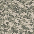 Digital pixel camouflage seamless pattern for your design. Vector Texture