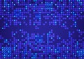 Digital pixel technology. Abstract computer communication. Algorithm data processing