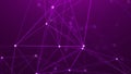 Digital plexus of glowing lines and dots. Abstract background. 3D rendering. Network or connection. 3d rendering Royalty Free Stock Photo