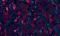 Digital poligonal background with colorful triangular structure