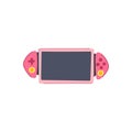 digital portable gaming device cartoon vector illustration