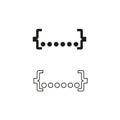 Digital ports vector icons. Connection interface symbol. Technology plug design. Vector illustration. EPS 10. Royalty Free Stock Photo