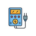 Digital Power Meter Icon for Energy Monitoring