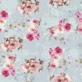 Digital print flower pattern design