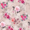 Digital print flower pattern design Royalty Free Stock Photo