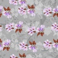 Digital print flower pattern design Royalty Free Stock Photo