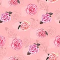 Digital print flower pattern design Royalty Free Stock Photo