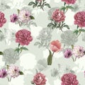 Digital print flower pattern design Royalty Free Stock Photo