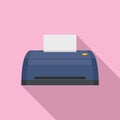 Digital printer icon, flat style Royalty Free Stock Photo