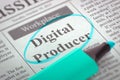 Digital Producer Wanted. 3D.