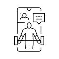 digital product creation line icon illustration