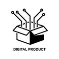 Digital Product icon isolated on background Royalty Free Stock Photo