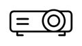 Digital Projector Icon, Presentation Display Device, vector design Generative AI Royalty Free Stock Photo