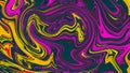 Digital proton color abstract background with liquify flow. Design marble element