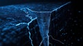 Digital pulse shockwave earthquake visualization abstract