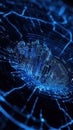 Digital pulse, visualized shockwave, abstract technology, futuristic design