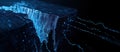 Digital pulse visualizing earthquakes shockwave, showcasing energy flow