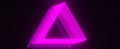 Digital purple glitch pyramid triangle background