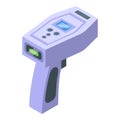 Digital radar gun icon isometric vector. Speed camera Royalty Free Stock Photo