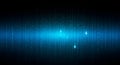 Digital Rain of Binary Code with Blue Glow data stream Royalty Free Stock Photo