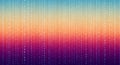 Digital rain of binary code streams down on a vibrant gradient background Royalty Free Stock Photo