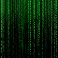 Digital Rain Matrix Code Background Royalty Free Stock Photo