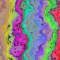 Digital rainbow liquid paint