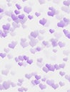 Digital rainbow purple hearts overlapping Royalty Free Stock Photo