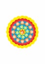 Digital Rangoli design Royalty Free Stock Photo