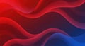 digital red blue wavy smooth abstract background banner Royalty Free Stock Photo