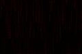 Digital red text background matrix falling from top with wording virus, ransomware, spyware, trojan and worms. Royalty Free Stock Photo