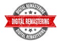 digital remastering stamp Royalty Free Stock Photo