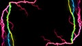 Digital Rendering Background Pattern Electric Thunder