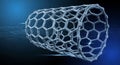 The potential application of nanotubes in various fields such as Royalty Free Stock Photo