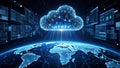 Global Digital Cloud Transformation Network Technology Data Royalty Free Stock Photo