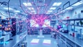 Neuron Network In A Modern Laboratory Setting