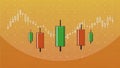 Understanding candlestick patterns in stock trading for better investment decisions Royalty Free Stock Photo