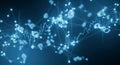 A digital representation of a network with interconnected nodes, resembling a Royalty Free Stock Photo
