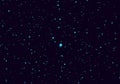 A digital representation of a starry night sky, with numerous bright blue dots of varying sizes Royalty Free Stock Photo