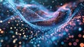 Digital representations of particles swirl and interact mimicking the reallife collision