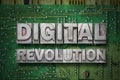 Digital revolution - pc green Royalty Free Stock Photo