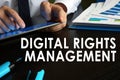 Digital rights management concept.